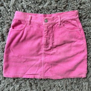 Y2K Barbie brandy bubblegum pink corduroy skirt💕